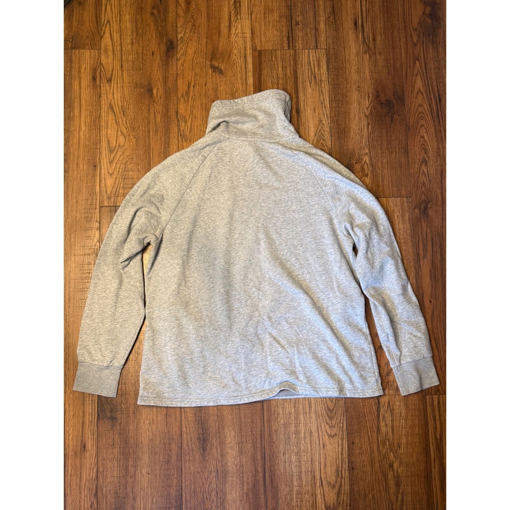 Under Armour Womens Funnel Neck Fleece Pullover Sweatshirt Gray Large Loose Fit - Picture 5 of 5